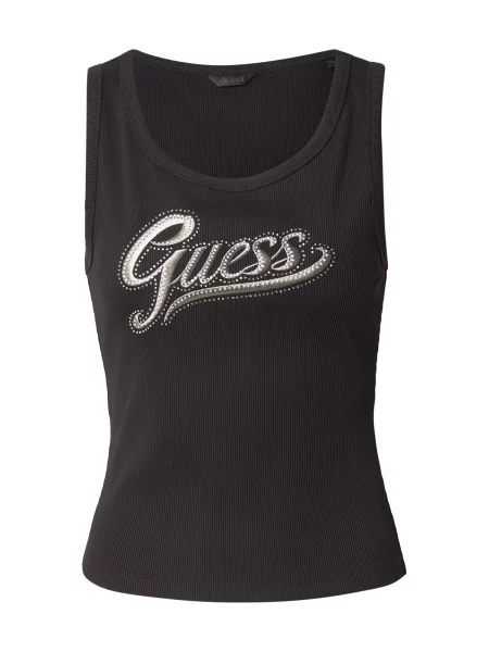 GUESS Top gri argintiu negru