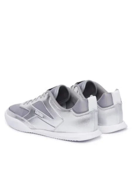 Tenisice Calvin Klein Low Pro Run Lace Stripe Met Lth Srebrna