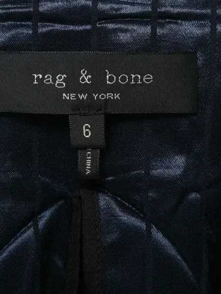 Sacou Rag & Bone din satin cu dungi albastru