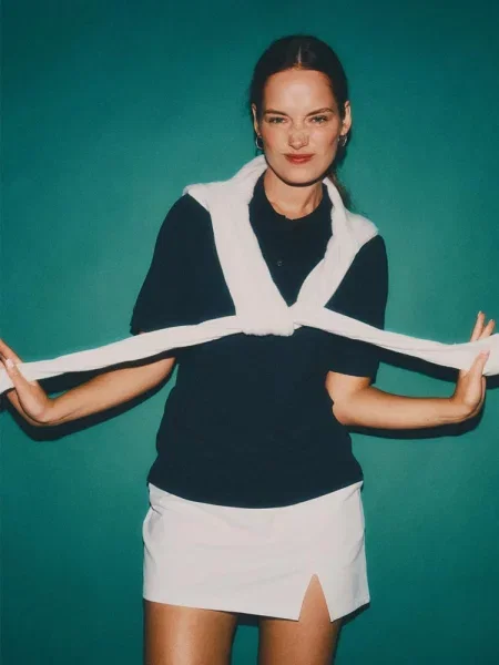 Поло DIVERSE Malen темно-синій бавовна/еластан синє