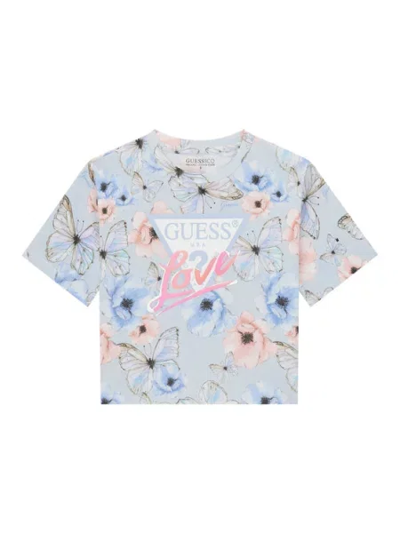 Guess T-Shirt Błękitny niebieska