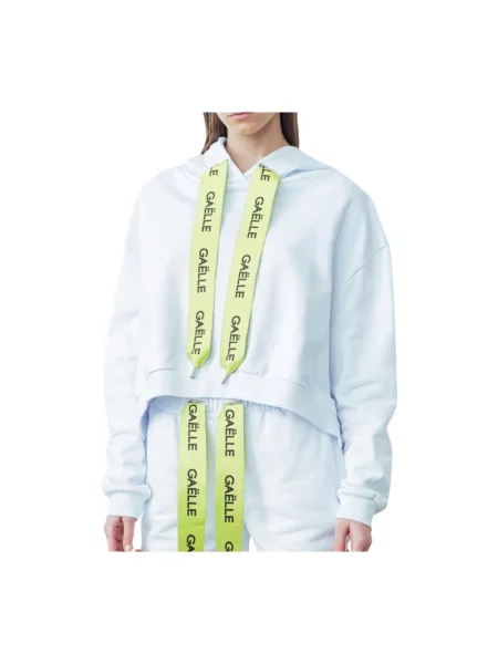 Bluza z kapturem Gaëlle Paris z kapturem biała