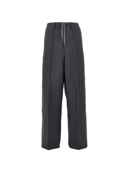 Pantaloni Emporio Armani alergare cu cordon gri