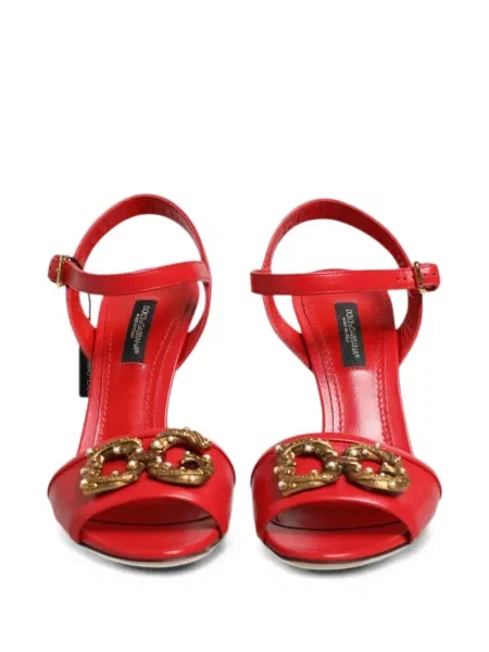 Sandale Dolce & Gabbana cu perle roșu