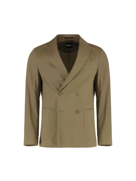 Marynarka Hugo Boss elegancka zielona
