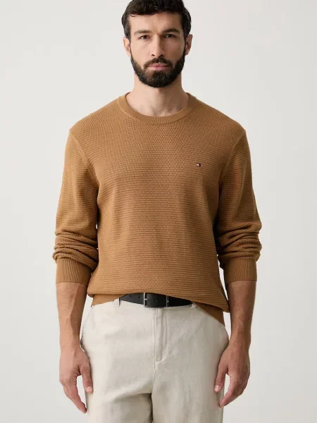 Tommy Hilfiger pulover pentru bărbați din maro