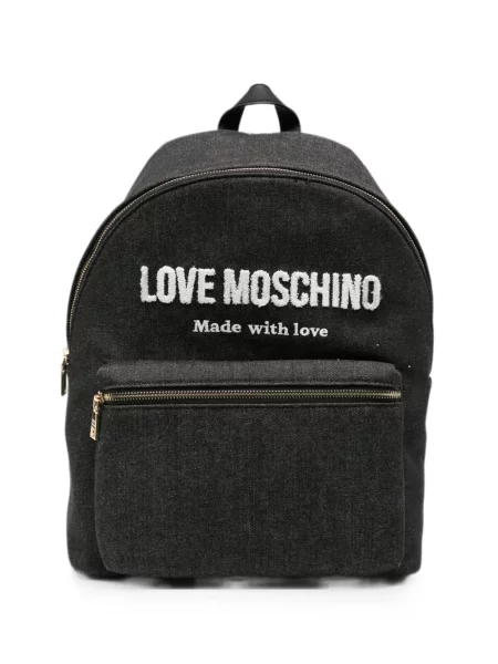 Σακίδιο πλάτης Love Moschino με αυτόγραφο μαύρο