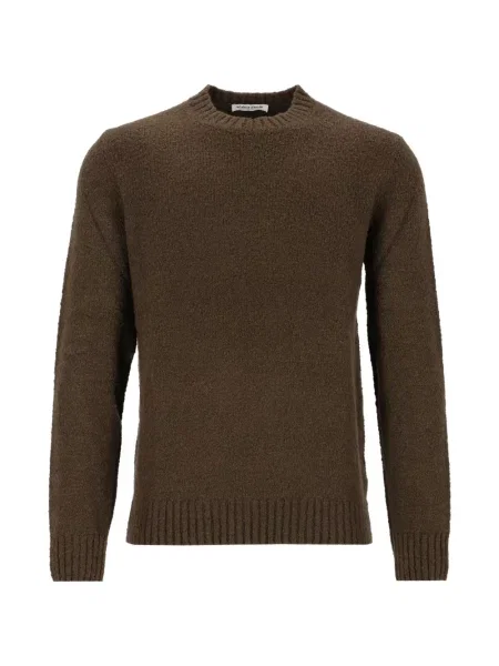Bouclé pulover Al Duca D’aosta 1902 cu decolteu rotund verde
