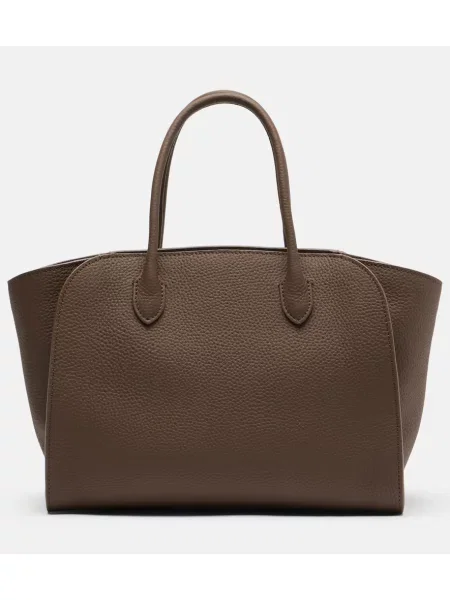 Geantă de mână The Row din piele verde