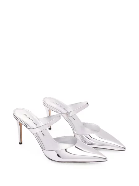Papuci tip mules Stuart Weitzman gri