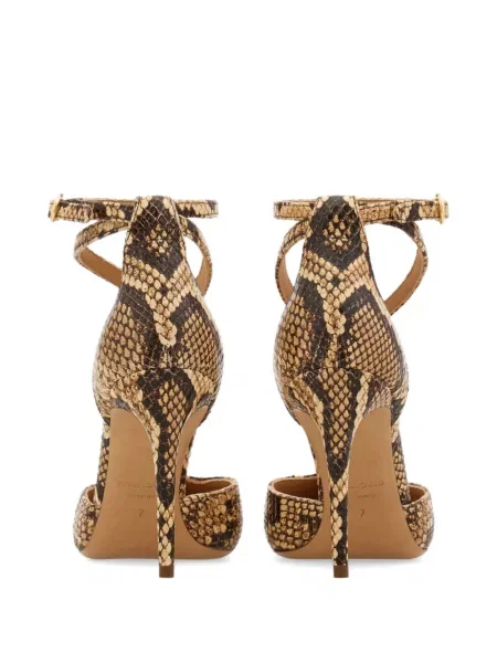 Pantofi cu toc Ferragamo cu model piele de șarpe
