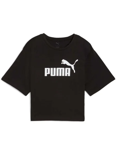 Decupat tricou Puma cu autograf negru