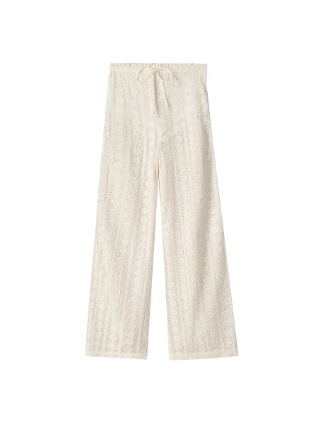 Bershka Pantaloni ecru