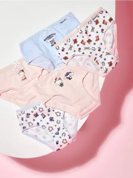 Sinsay kalhotky 5 pack Hello Kitty and Friends vícebarevná