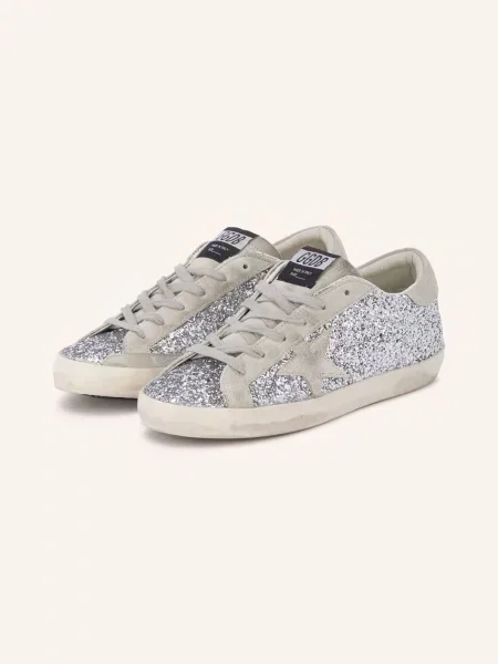 Golden Goose Tenisky Super-Star stříbrná / světle šedá