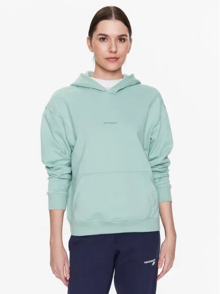 New Balance Bluza Athletics Nature Oversize zielony