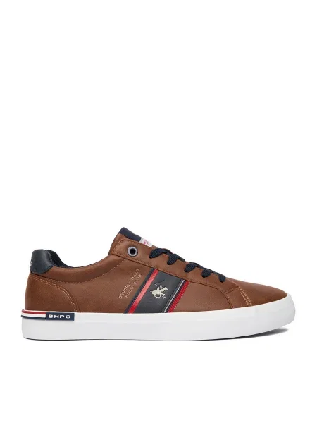 Sneakersy Beverly Hills Polo Club hnedá
