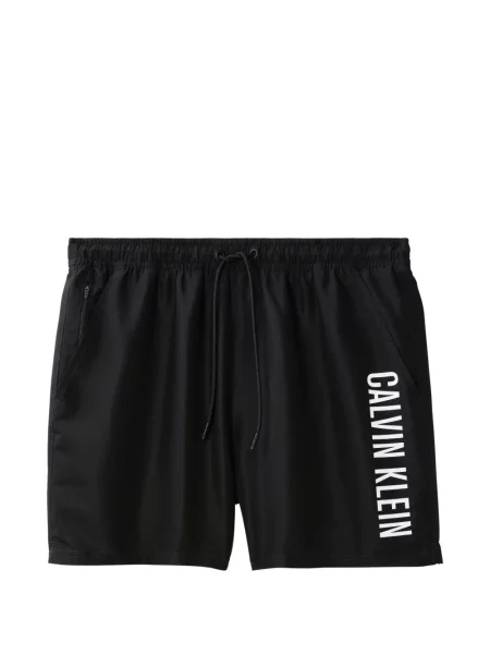 Șnur de strângere slip de baie Calvin Klein negru