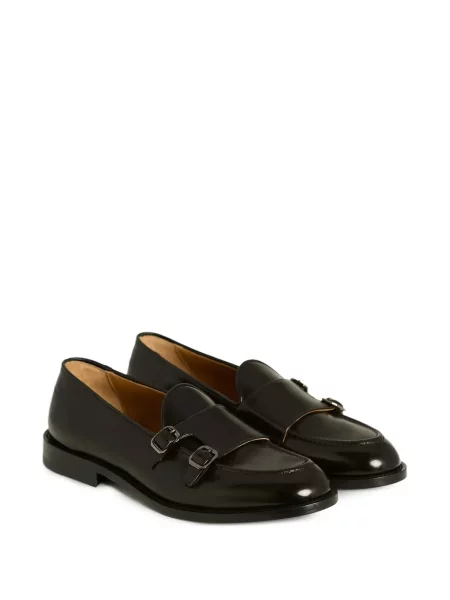 Pantofi monk Kiton cu cataramă negru