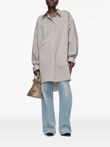 Gulerat cămașă Maison Margiela maro
