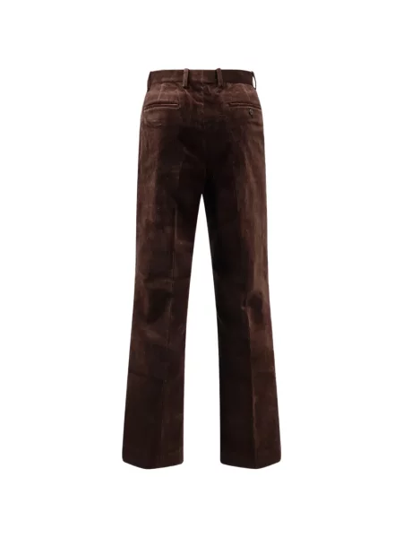 Pantaloni Tonywack de catifea cord evazate maro