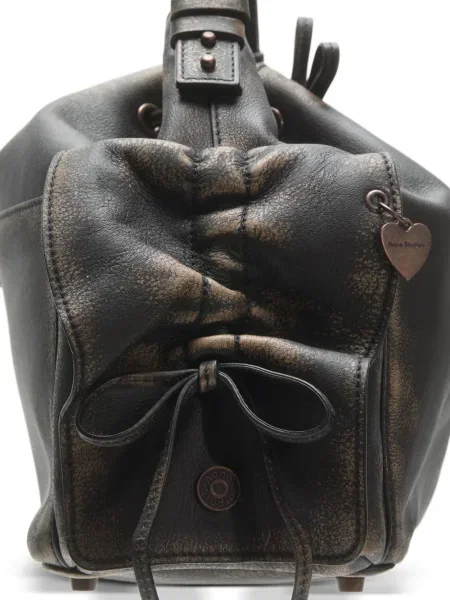 Șnur de strângere geantă de mână Acne Studios maro