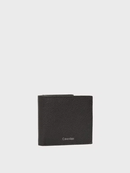 Кожаный кошелек Calvin Klein черный