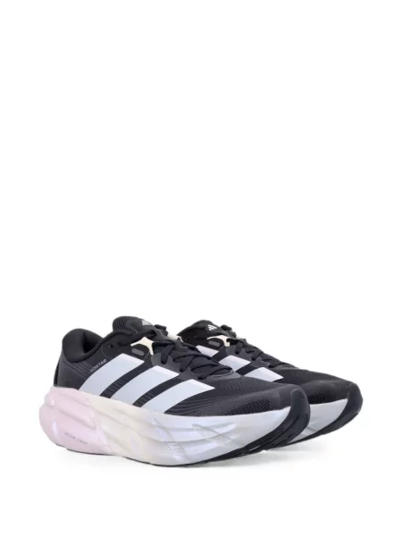 Бягане панталон Adidas с принт на райета розово