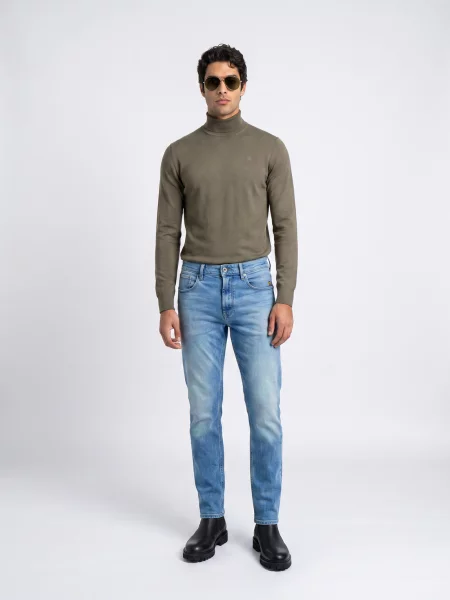 Blugi conici G-star Raw conici albastru