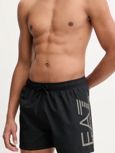 Emporio Armani plavecké šortky pánske čierna