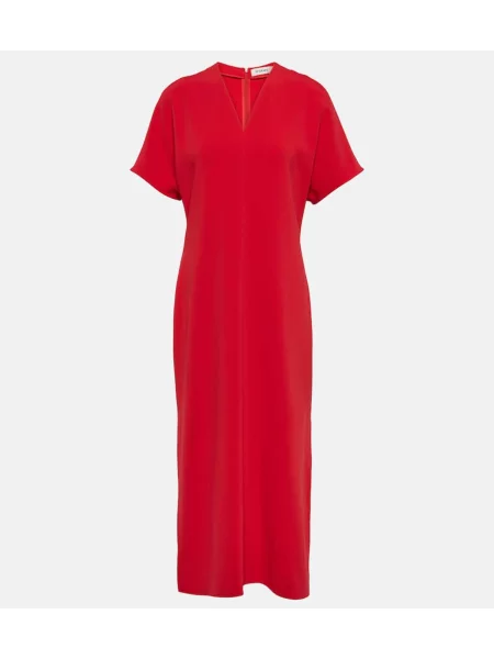 Sukienka midi Fforme do kolan garniturowa czerwona