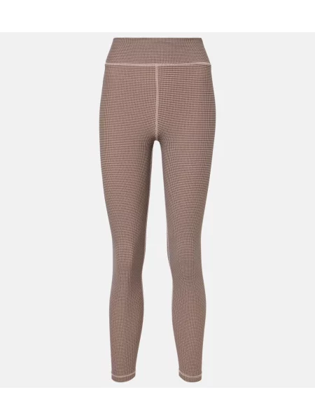 Legginsy The Upside z wysoką talią w pepitkę