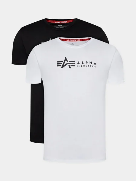 Alpha Industries Set de tricouri﻿ Alpha Label T negru