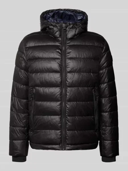 Kurtka pikowana w kroju regular fit z mankietami typu storm model BAVENO' Strellson czarna