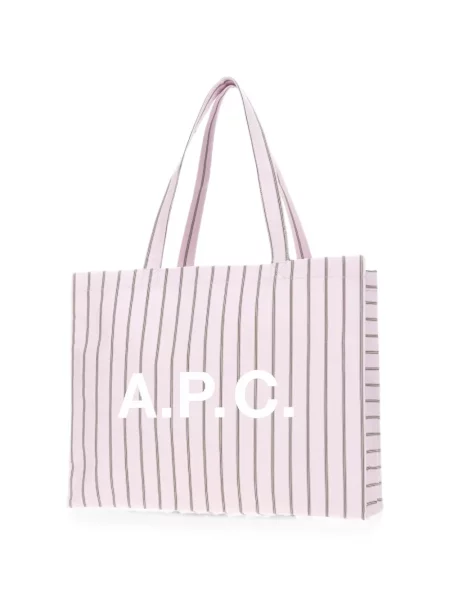 Geantă shopper A.p.c. cu imagine roz
