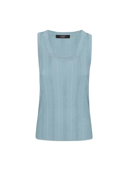 Sweter Max Mara Weekend skórzany z autografem biały