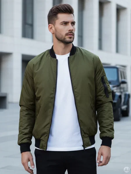 Kurtka bomber jacket Dstreet zielona