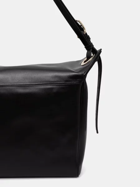 Furla Bőr válltáska Furla Ginevra L fekete