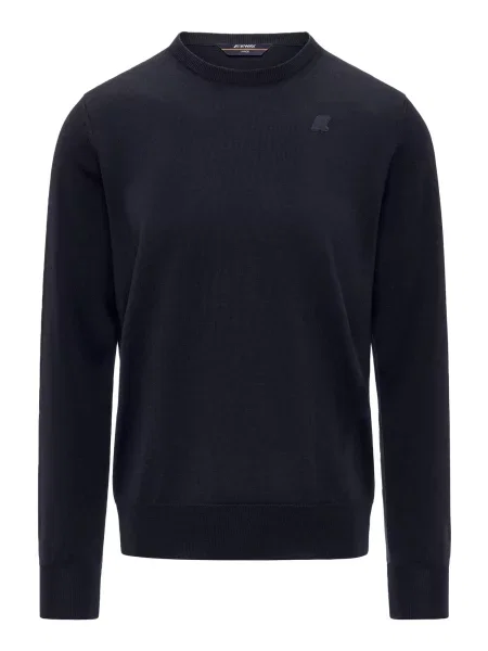 K-Way Svetr K-WAY SEBASTIEN MERINO PULLOVER Maglieria tmavě modrá