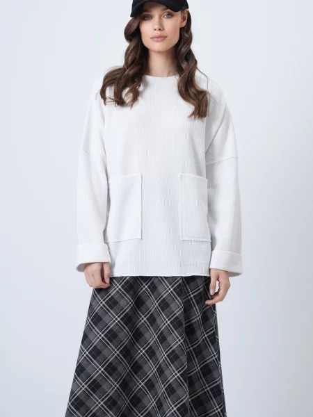 Trend Alaçatı Stili Tricou ecru