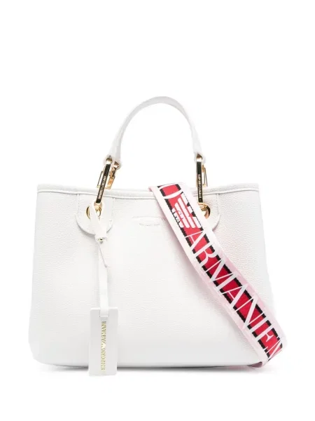 Geantă Emporio Armani alb