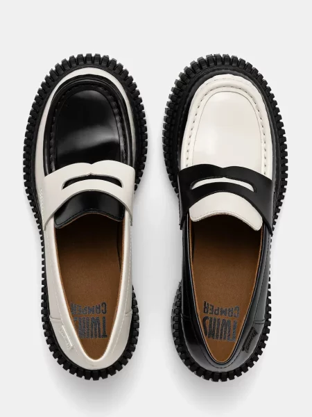 Usnjeni mokasini Camper TWS črna