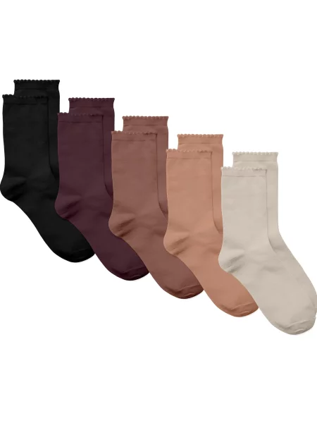 VERO MODA Čarape VMKira devine dlake camel / sivkasto bež / zeleno smeđa / burgund crna