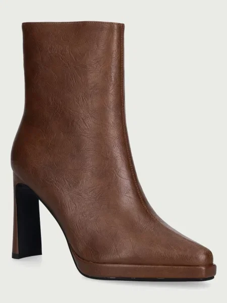 Goe botine pentru femei din piele maro