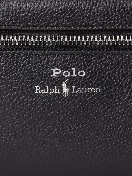 Кожени чорапи Polo Ralph Lauren на райета с връзки черно