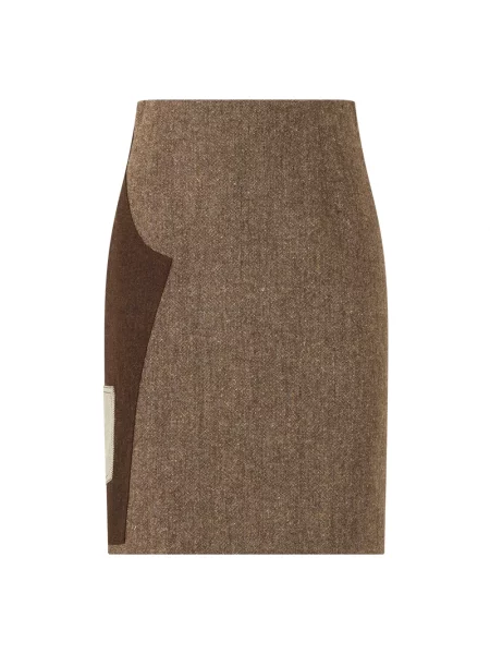 Spódnica Moschino wełniana brązowa