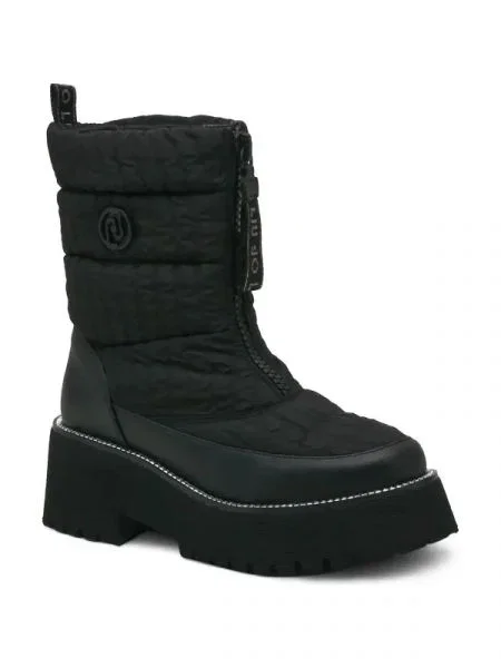 Liu Jo Botine FLAIR 01 cu adaos de piele negru