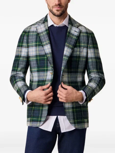 Sacou Brooks Brothers în carouri verde