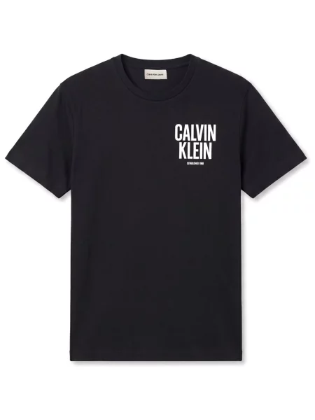 Calvin Klein Jeans Tricou / alb negru