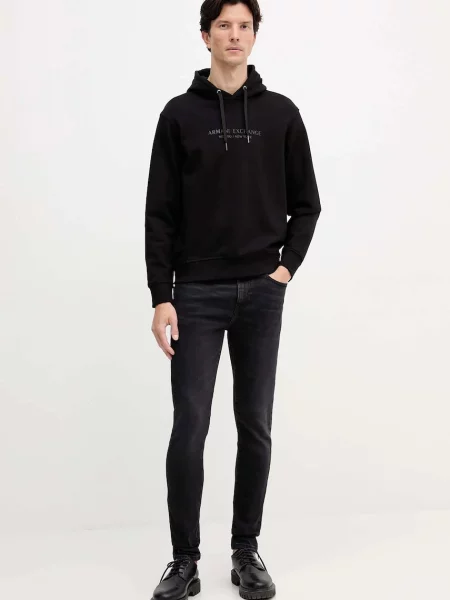 Armani Exchange hanorac de negru